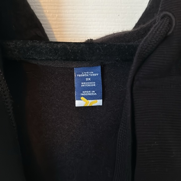 Women's Black Hoodie Top - Picture 2 of 4